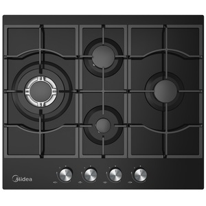 כיריים גז 4 להבות סופר טורבו Midea מידאה 60GM097 שחור