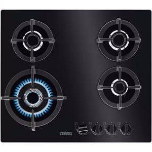 כיריים גז זכוכית 4 מבערים Zanussi זנוסי ZGO68420BA