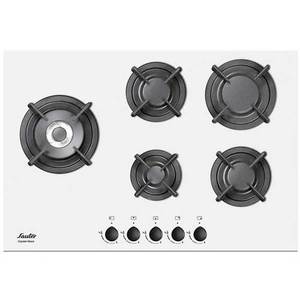 כיריים גז 75 ס"מ זכוכית לבנה Sauter SHG755W סאוטר