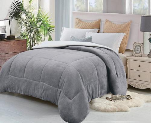 שמיכת פלנל פרווה ממולאת זוגית 220*200 SHAYLE QUILT