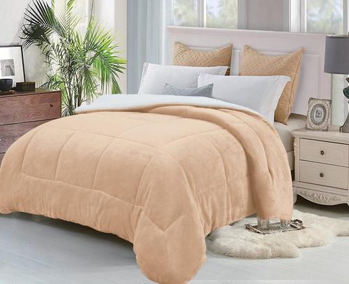 שמיכת פלנל פרווה ממולאת זוגית 220*200 SHAYLE QUILT