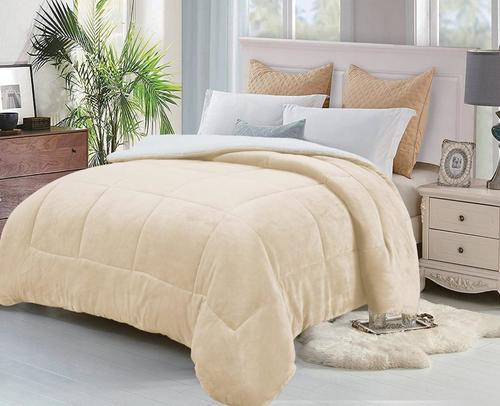 שמיכת פלנל פרווה ממולאת זוגית 220*200 SHAYLE QUILT