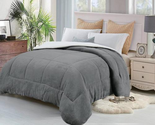 שמיכת פלנל פרווה ממולאת זוגית 220*200 SHAYLE QUILT