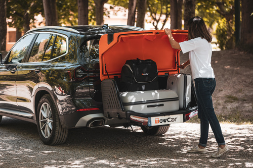 מנשא תא חפצים לוו גרירה 400 ליטר דגם V3 SPORT כתום
