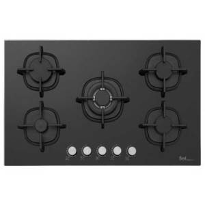 כיריים גז 75 ס"מ SOL F7GBCT-674 זכוכית שחורה סול