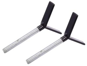 זוג מתאמי Y בין שער בטיחות למעקה עם ציפוי גומי מונע החלק ושריטות