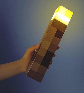 מנורת לילה לפיד מיינקראפט Minecraft 