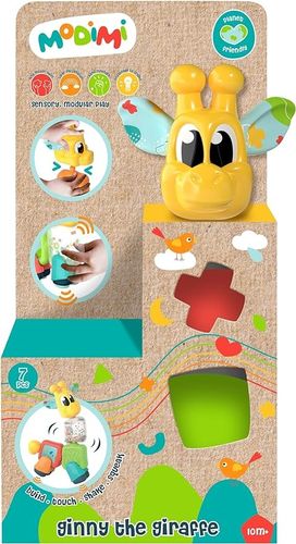 צעצוע הרכבה מודולארי תחושתי לפעוטות - ג'יני הג'ירפה