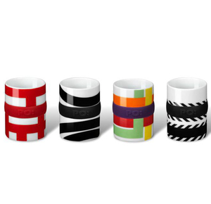 סט 4 ספלי אספרסו מונדריאן Ring2