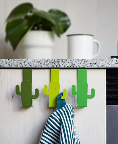 3 מתלי קקטוס לארונות המטבח וחדר הרחצה Cactus