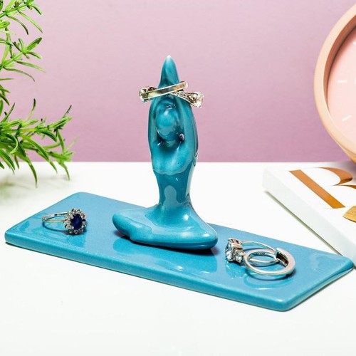 ארגונית פורצלן לטבעות ותכשיטים יוגה Asana