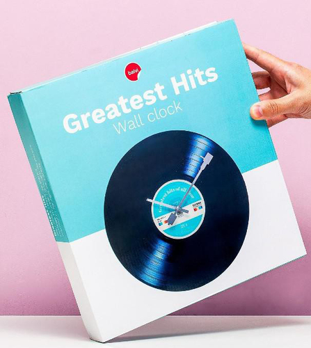 שעון קיר זכוכית תקליט Greatest Hits