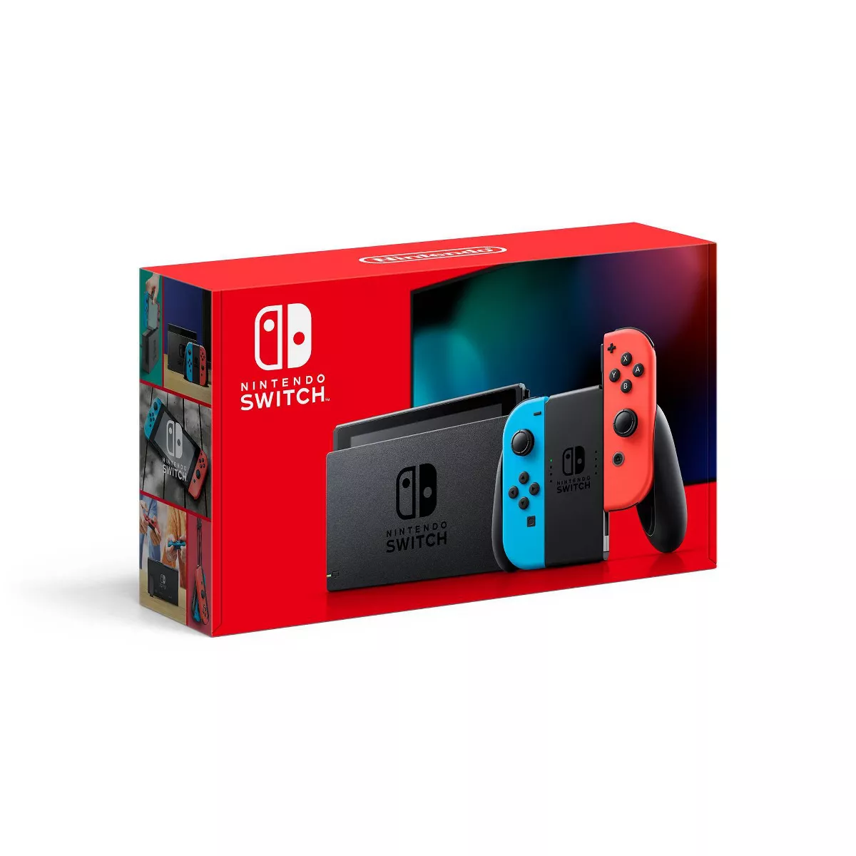 קונסולת משחק Nintendo Switch 32GB עם Joy Con אדום וכחול - שנה אחריות (ושנה נוספת ברישום באתר היבואן) ע