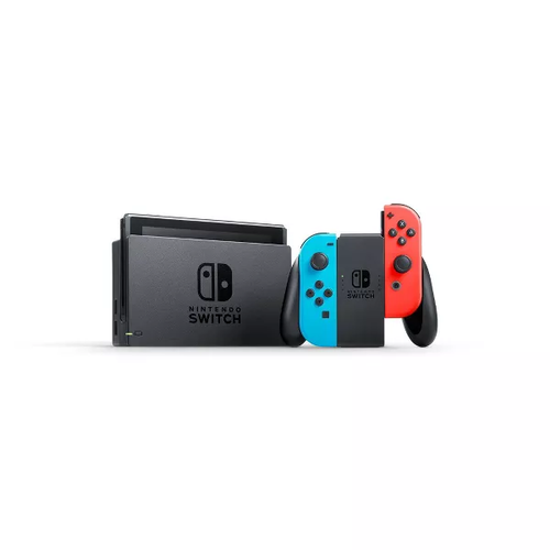 קונסולת משחק Nintendo Switch 32GB עם Joy Con אדום וכחול - שנה אחריות (ושנה נוספת ברישום באתר היבואן) ע''י היבואן הרשמי