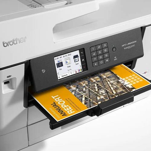Brother MFC‑J6940DW – מדפסת צבעונית A3 אלחוטית עם מסך מגע, הדפסה דו‑צדדית ותמיכה בניידים.