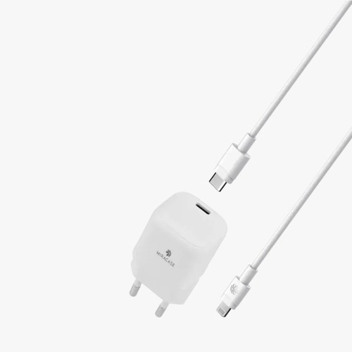 מטען קיר מאושר אפל MIRACASE MWC20 TYPE C TO MFI 20W