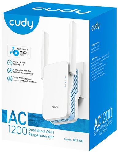 מגדיל טווח CUDY RE1200 DUAL BAND AC1200