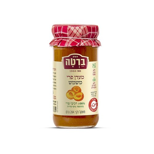 מעדן פרי משמש 284 גרם - דודה ברטה 
