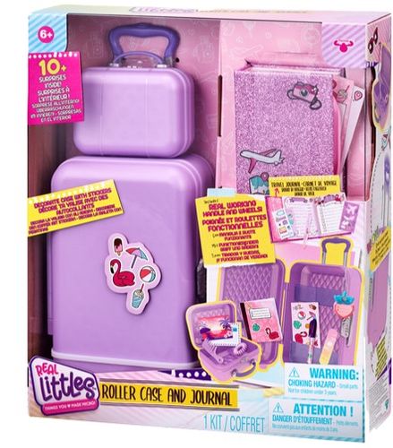 Real Littles - מזוודת טרולי ויומן מסע עם למעלה מ 10 הפתעות מטריפות