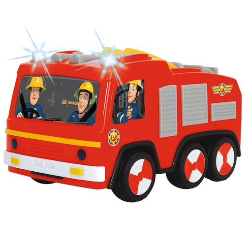 רכב כבאית צעצוע יופיטר עם אורות וחיישן נגד נפילה מהשולחן