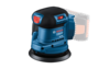 גוף מלטשת נטענת "5 BOSCH GEX 185-LI כולל 50 ניירות לטש מקוריים