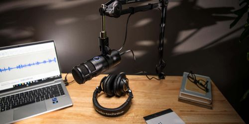 מיקרופון דינמי למחשב בחיבור USB מדגם Audio Technica AT2040 USB