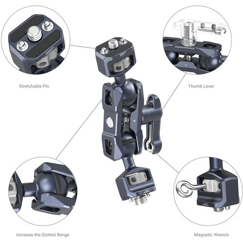SmallRig 3874 Magic Arm with Dual Ball Heads (1/4