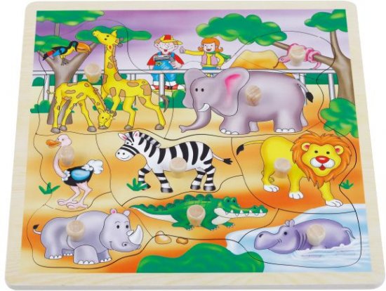 פאזל תמונה מעץ מבית Pit Toys - ספארי