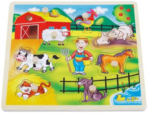 פאזל תמונה מעץ מבית Pit Toys - חווה 