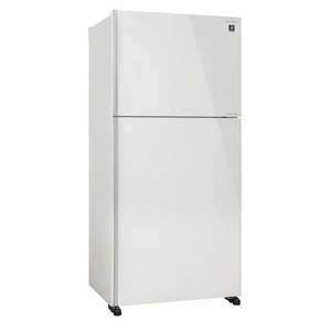 מקרר מקפיא עליון 517 ליטר Sharp SJ-4650 זכוכית לבנה שארפ