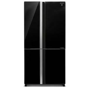 מקרר 4 דלתות 611 ליטר Sharp SJ-8942BK זכוכית שחורה שארפ