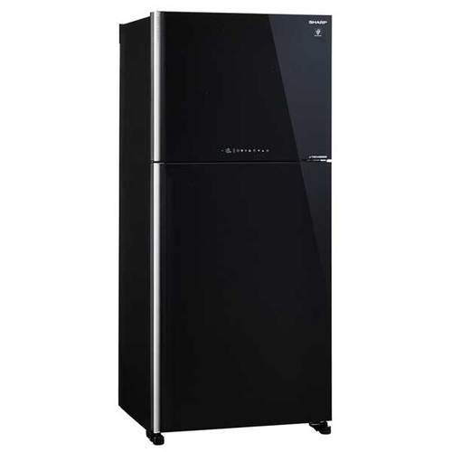 מקרר מקפיא עליון 517 ליטר Sharp SJ-4650 זכוכית שחורה שארפ