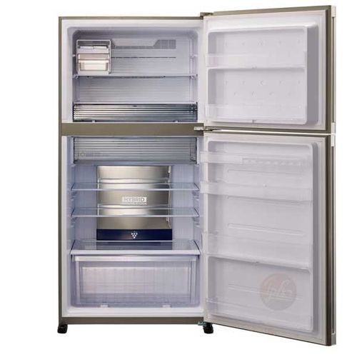 מקרר מקפיא עליון 517 ליטר Sharp SJ-4650 זכוכית שחורה שארפ