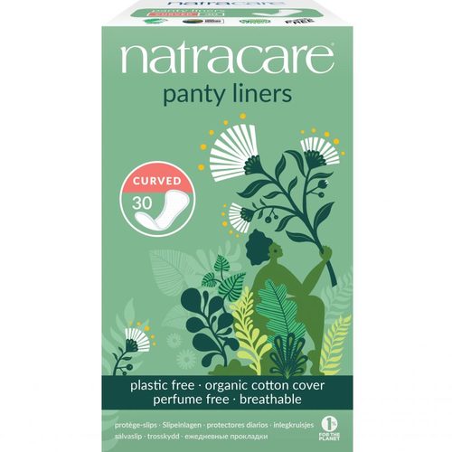 מגן תחתון כותנה אורגנית- מעוגל, 30 יחידות, NatraCare