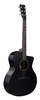 גיטרה אקוסטית שחורה מוגברת + נרתיק MARTIN GPC-X1E,HPL Black/Black CUTAWAY