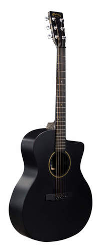 גיטרה אקוסטית שחורה מוגברת + נרתיק MARTIN GPC-X1E,HPL Black/Black CUTAWAY