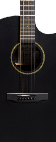 גיטרה אקוסטית שחורה מוגברת + נרתיק MARTIN GPC-X1E,HPL Black/Black CUTAWAY
