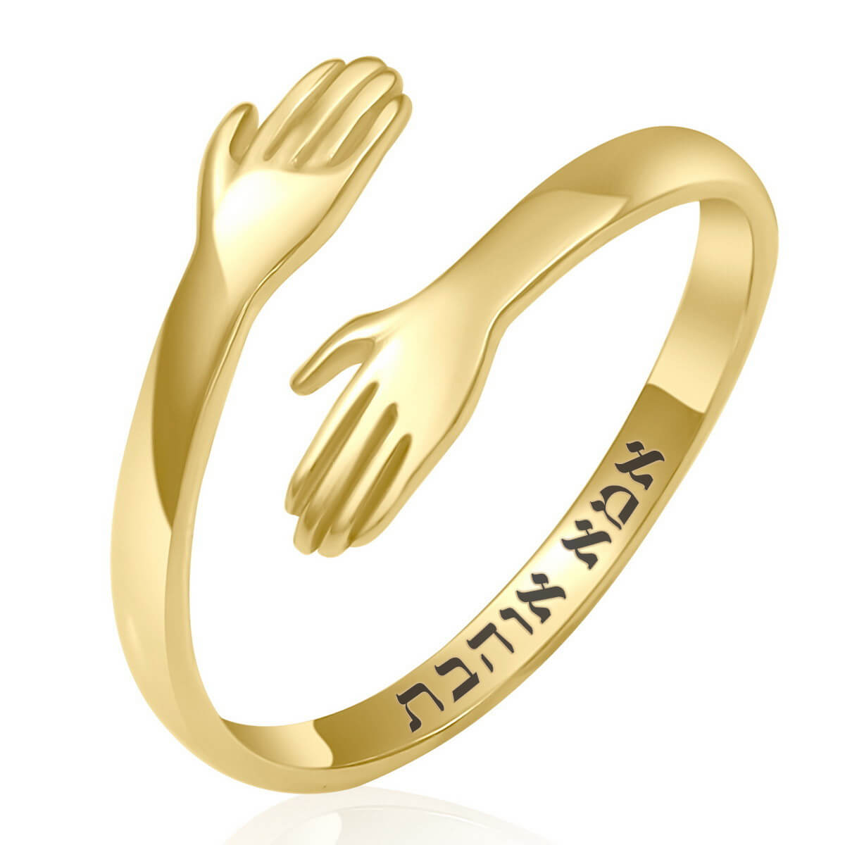 טבעת "חיבוק אוהב" מזהב 14k