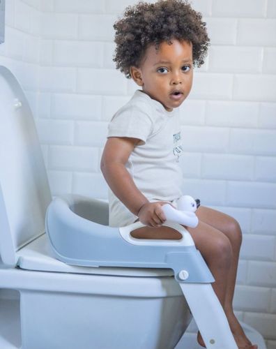 ישבנון מרופד לפעוט עם מונע החלקה וידיות אחיזה - ורוד