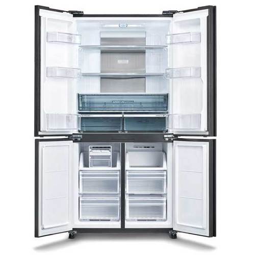 מקרר 4 דלתות 572 ליטר Sharp SJ-8960BK זכוכית שחור שארפ