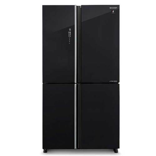 מקרר 4 דלתות 532 ליטר Sharp SJ-8590-BK זכוכית שחור שארפ