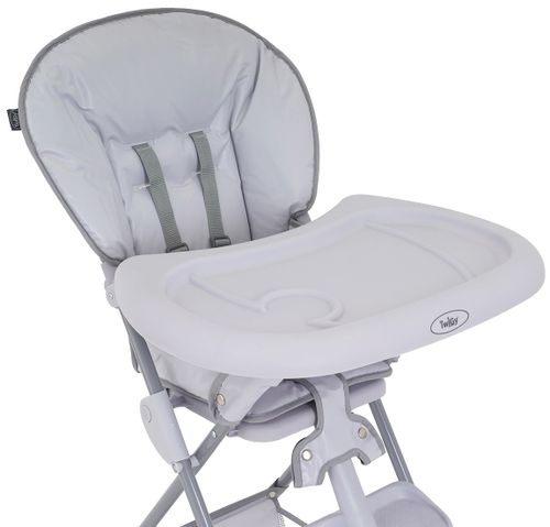 כסא אוכל גבוה עם מגש ניתן להסרה וריפוד קל לניקוי דינר טיים - תכלת