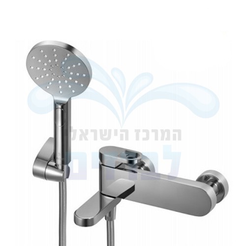 ברז (סוללת קיר) עם פיית מילוי לאמבטיה קומפלט חמת מונסון 301775 | כרום ניקל CH