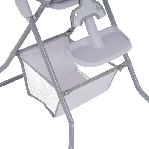 כסא אוכל גבוה עם מגש ניתן להסרה וריפוד קל לניקוי דינר טיים - ורוד