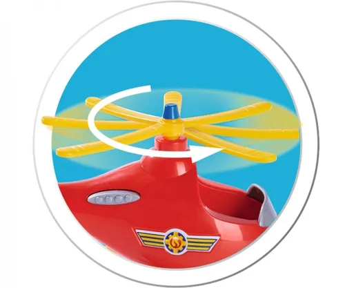 מסוק וולבי עם רוטור ניתן לסיבוב ודמות טום הטייס