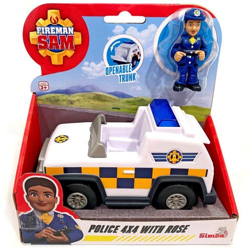 רכב משטרה 4X4 עם תא נפתח ודמות של רוז השוטרת
