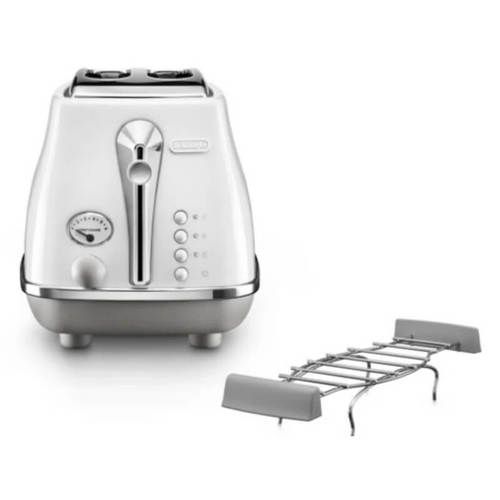 מצנם 2 פרוסות דגם CTOC2103.W DELONGHI בצבע לבן