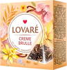 LOVARE - תה שחור ועלי כותרת פרחים בניחוח קרם ברולה 30 גרם (כשר)