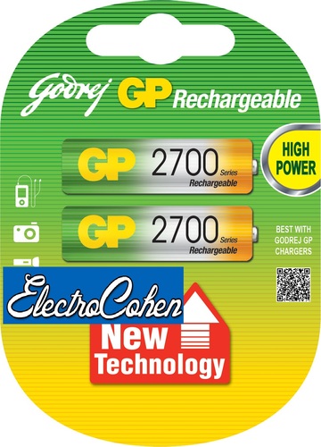 2 סוללות נטענות GP 2700mAh AA