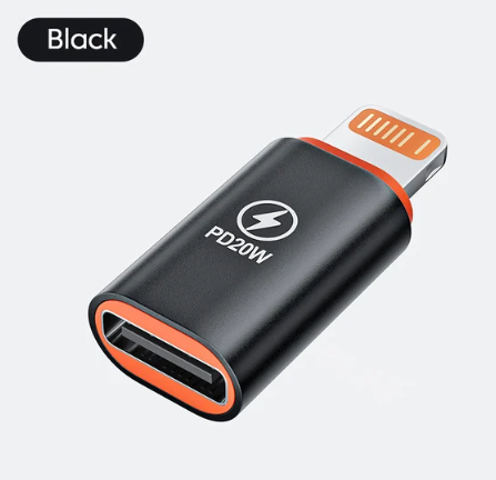 מתאם איכותי ומהיר LIGHTNING זכר לTYPE C נקבה 20W